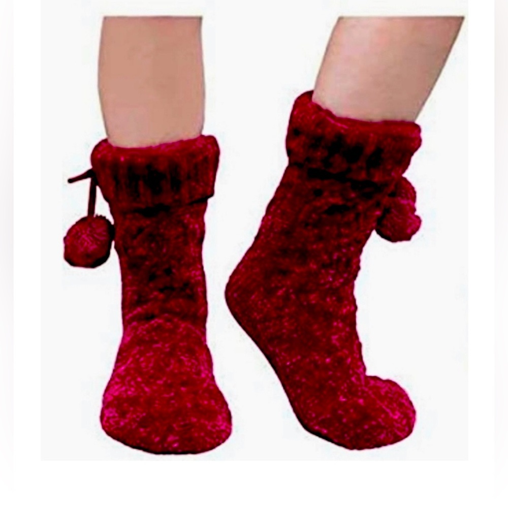 🌺🌸🧦Women's Burgundy Slippers